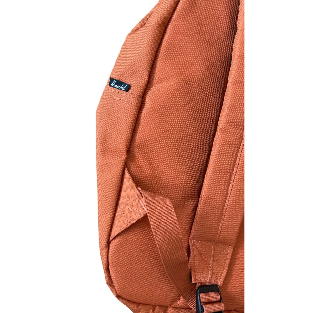 Herschel Supply Co. Orange & Navy Canvas Backpack School Bag Bookbag Travel